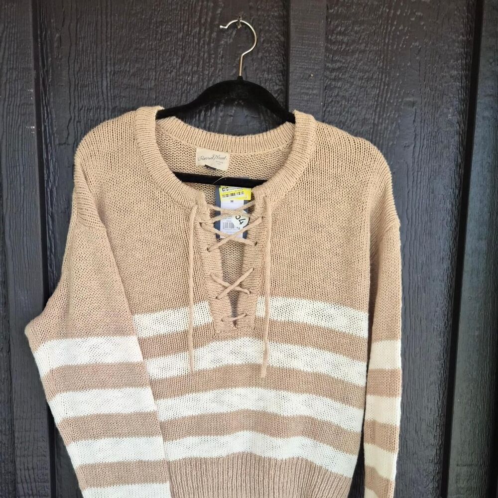 Universal-thread Women's Tan and Brown Jumper